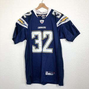 San Diego Chargers Jersey Mens 50 Blue NFL Football Eric Weddle Reebok Stitched
